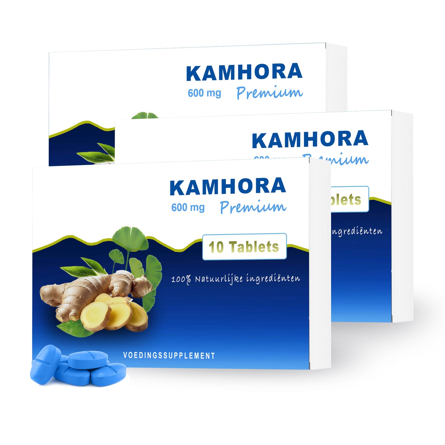 3x KAMHORA x 10 Tabl. | 600mg