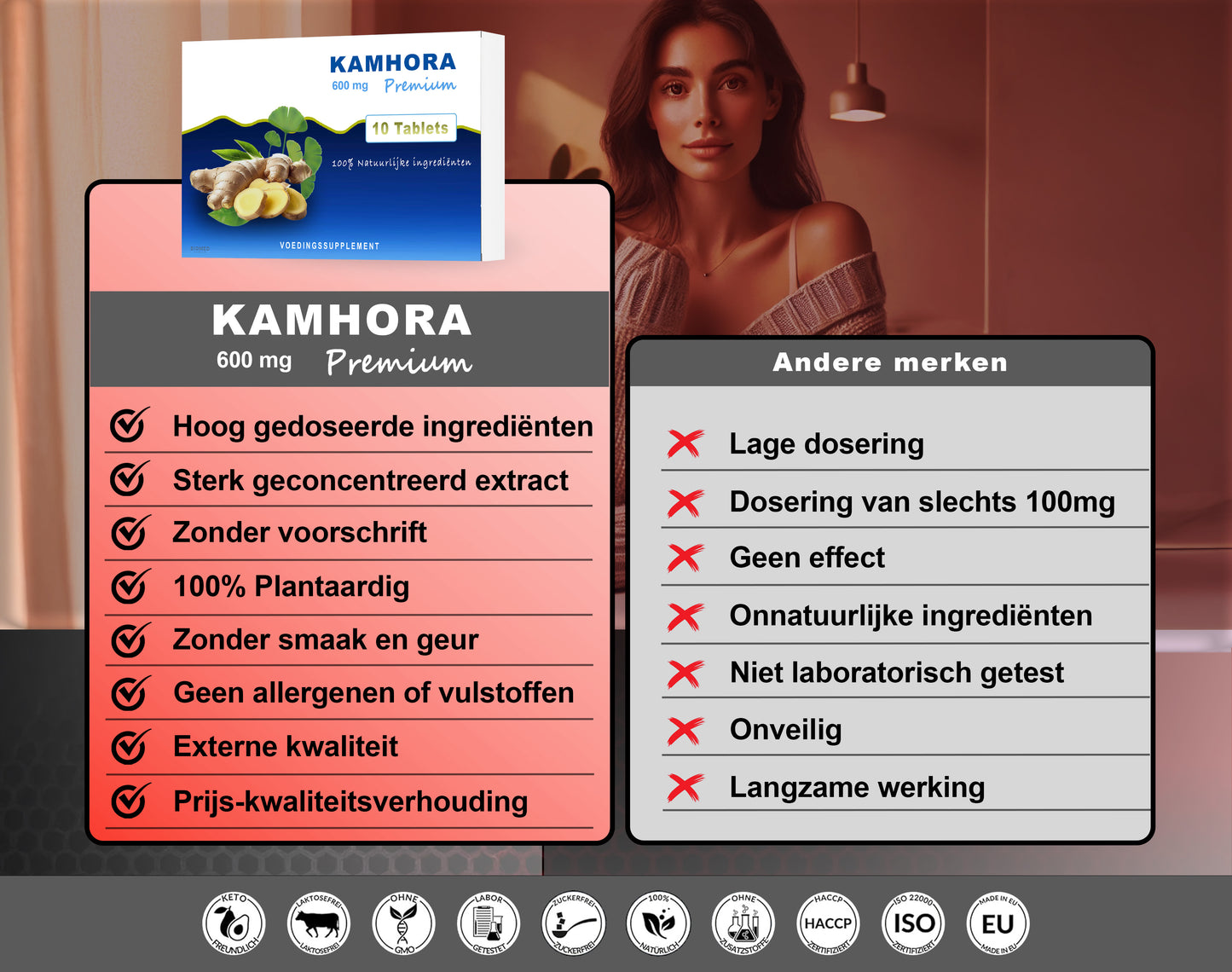 KAMHORA x 10 Tabl. | 600mg